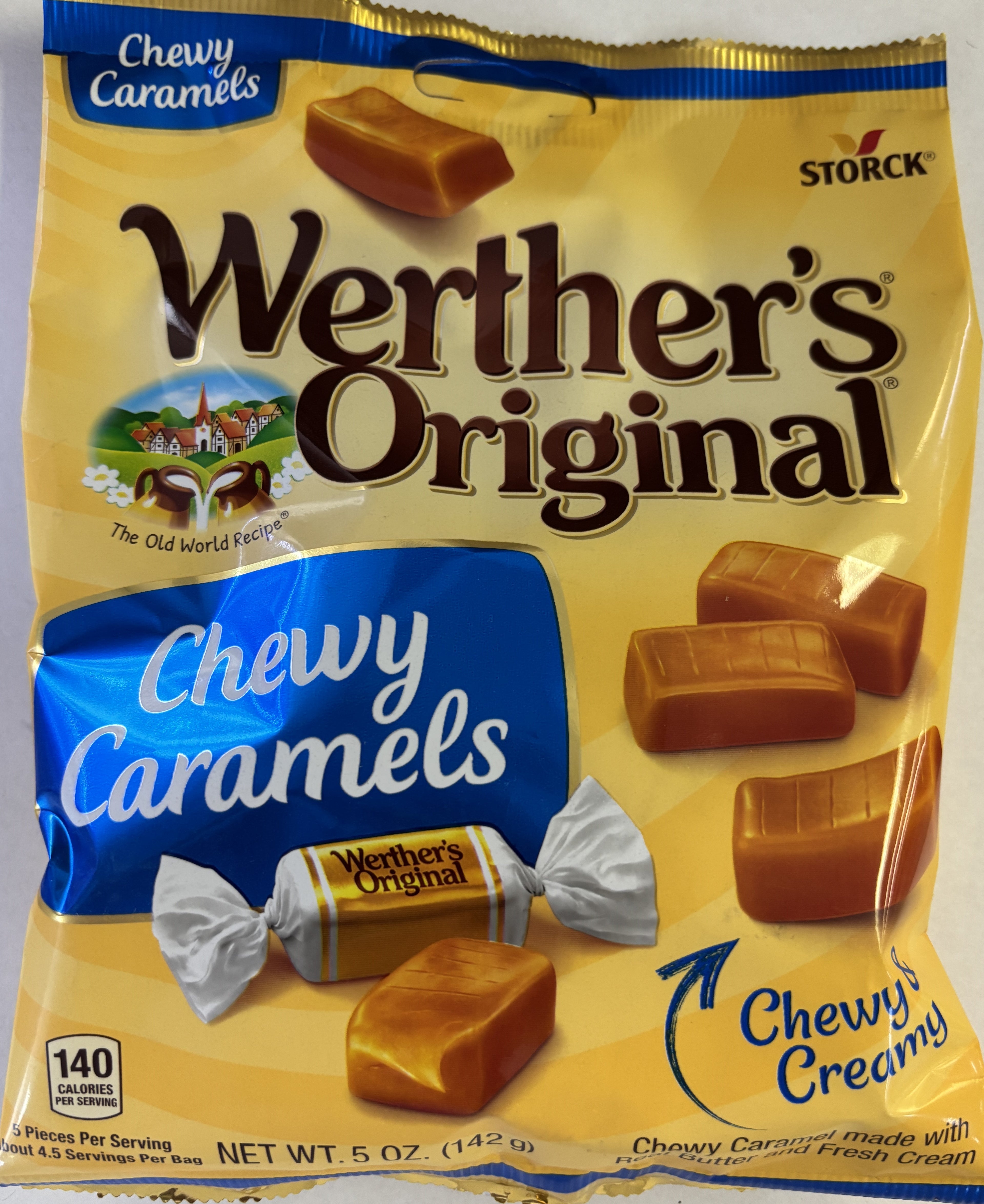 Werthers Chewy Original 5.5 oz Peg Bag
