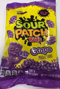 Jaret Sour Patch Kids Grape 8 oz Peg Bag Chewy Candy