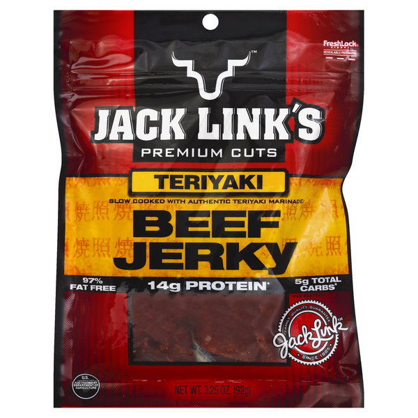Jack Link's Teriyaki Beef Jerky 3.25oz Bag