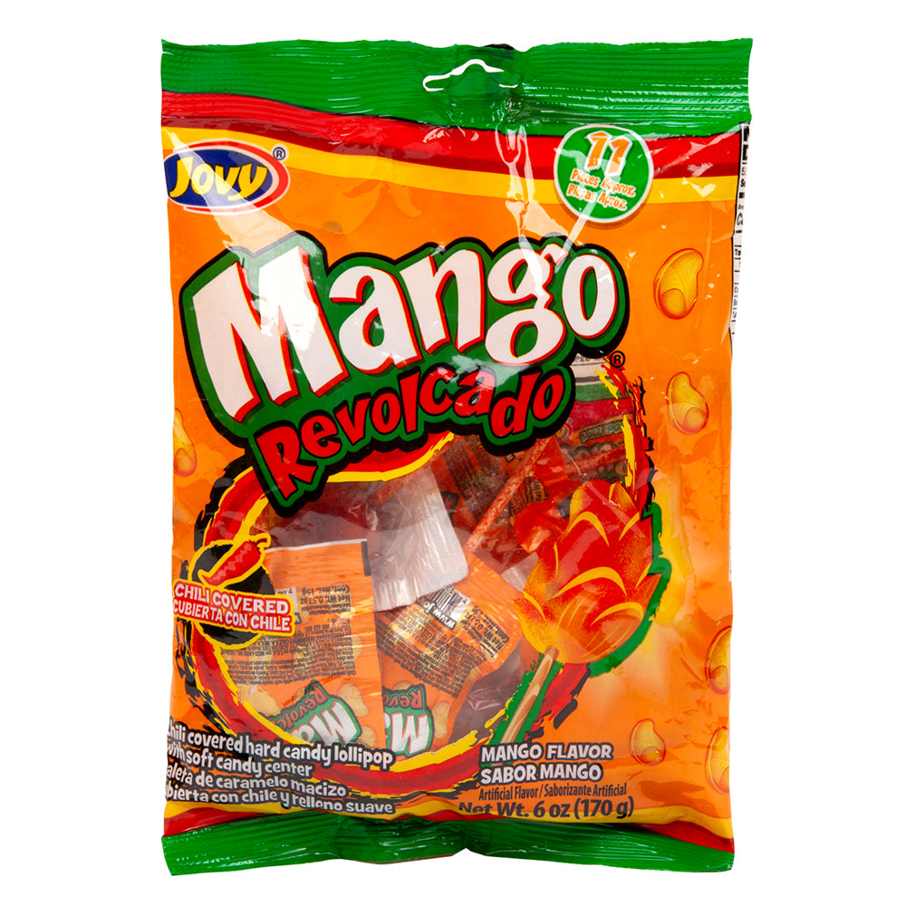 Jovy Mango Revolcado Lollipops 6 oz Peg Bag