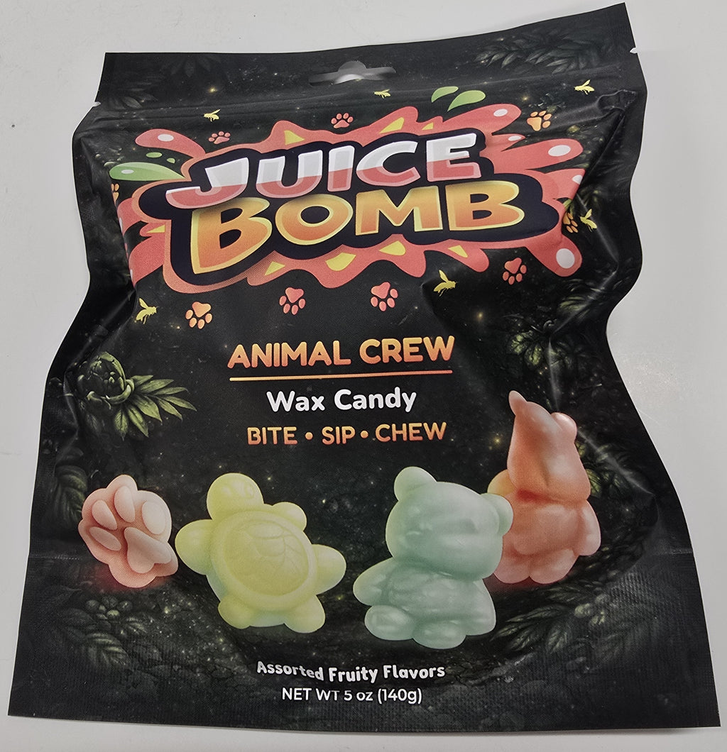 Juice Bomb Animal Crew Wax Candy 5 oz Peg Bag