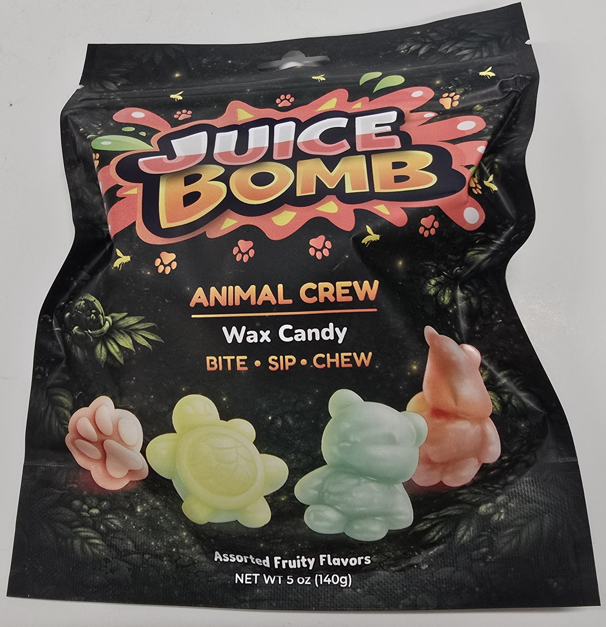 Juice Bomb Animal Crew Wax Candy 5 oz Peg Bag