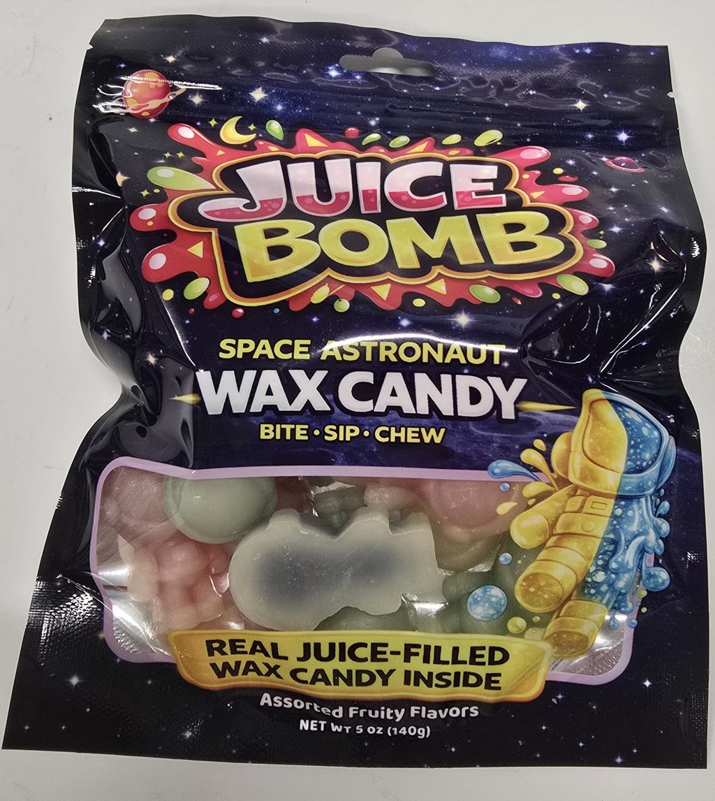 Juice Bomb Space Astronaut Wax Candy 5 oz Peg Bag