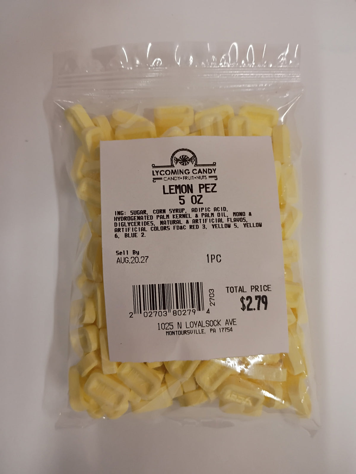 Lemon PEZ Candy