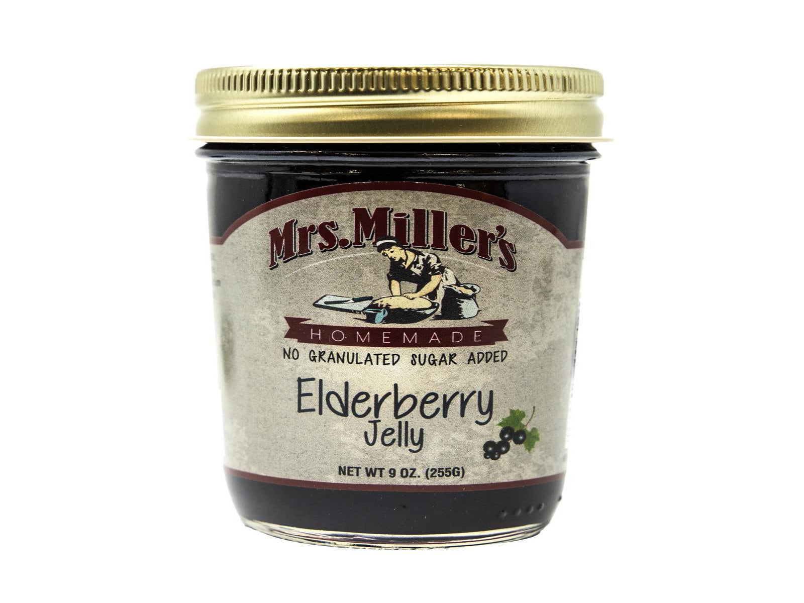 Mrs. Miller's No Sugar Elderberry Jelly 9 oz Jar