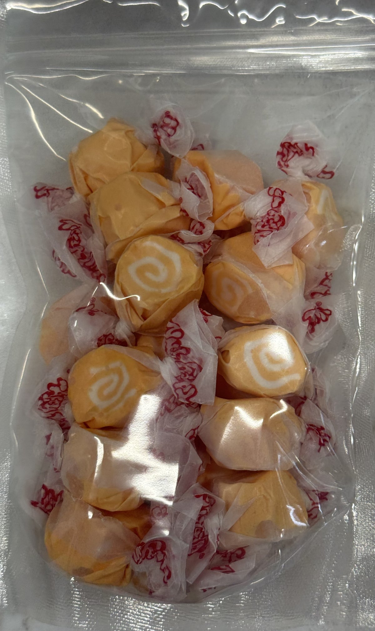 Orange Cream Salt Water Taffy 5 oz Bag