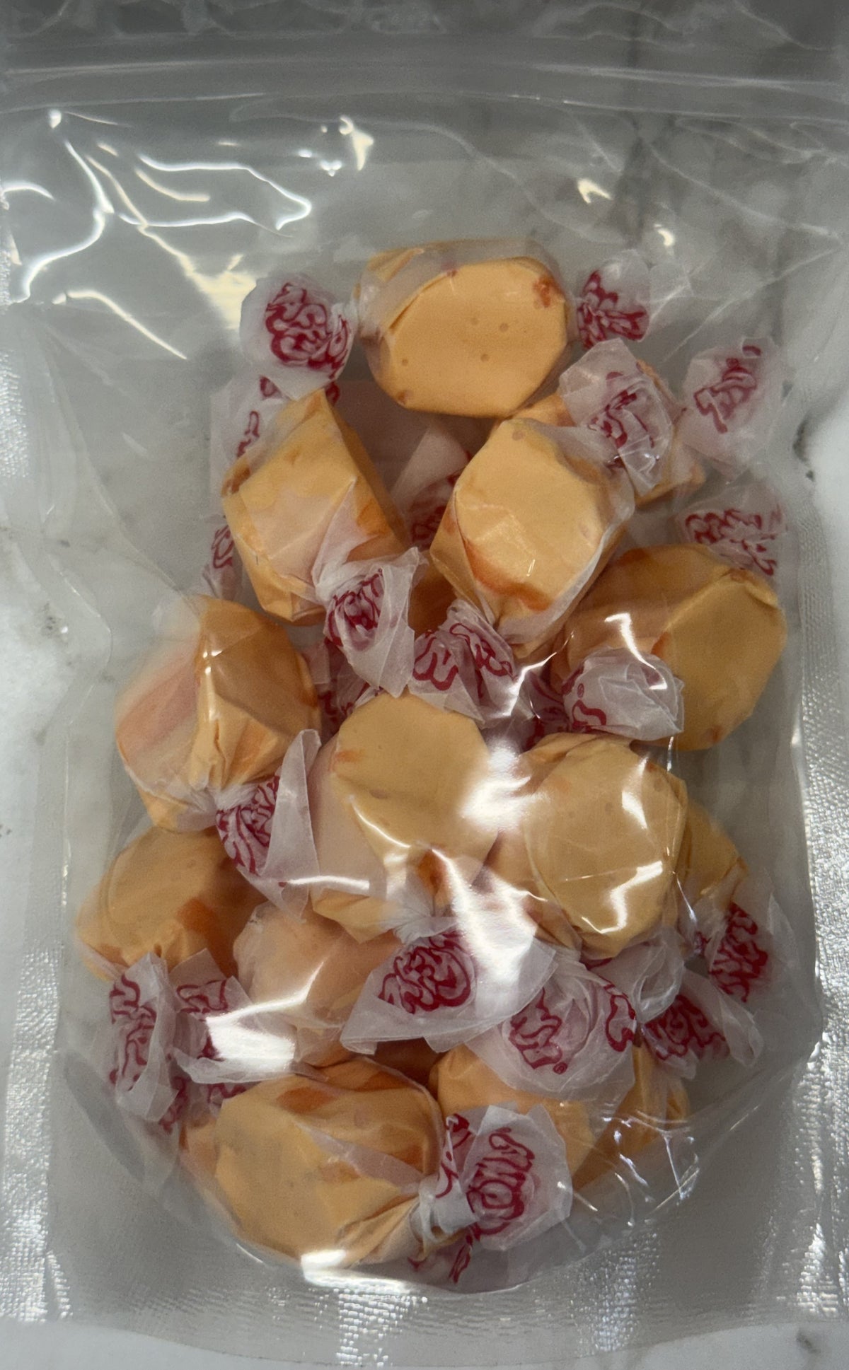 Orange Salt Water Taffy 5 oz Bag