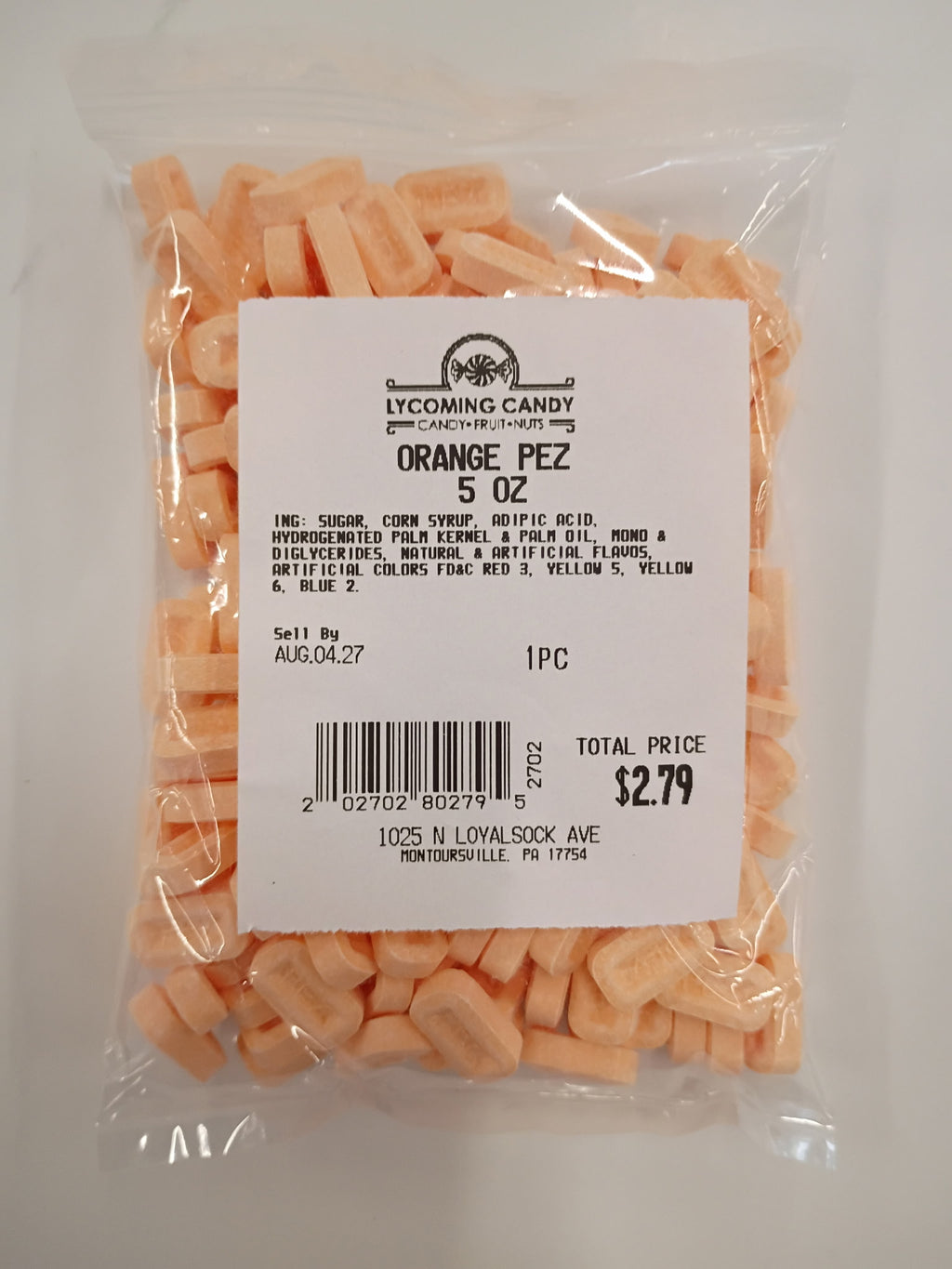 Orange PEZ Candy