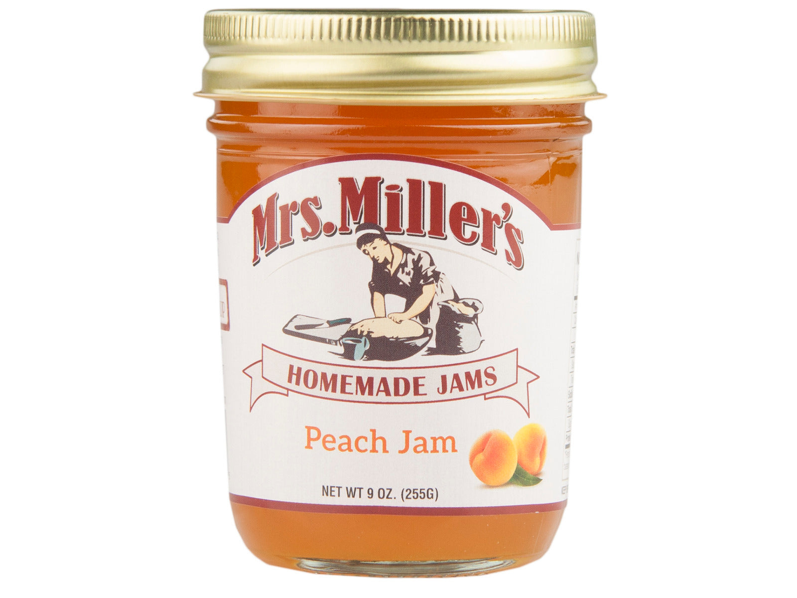 Mrs. Miller's Peach Jam 9 oz Jar