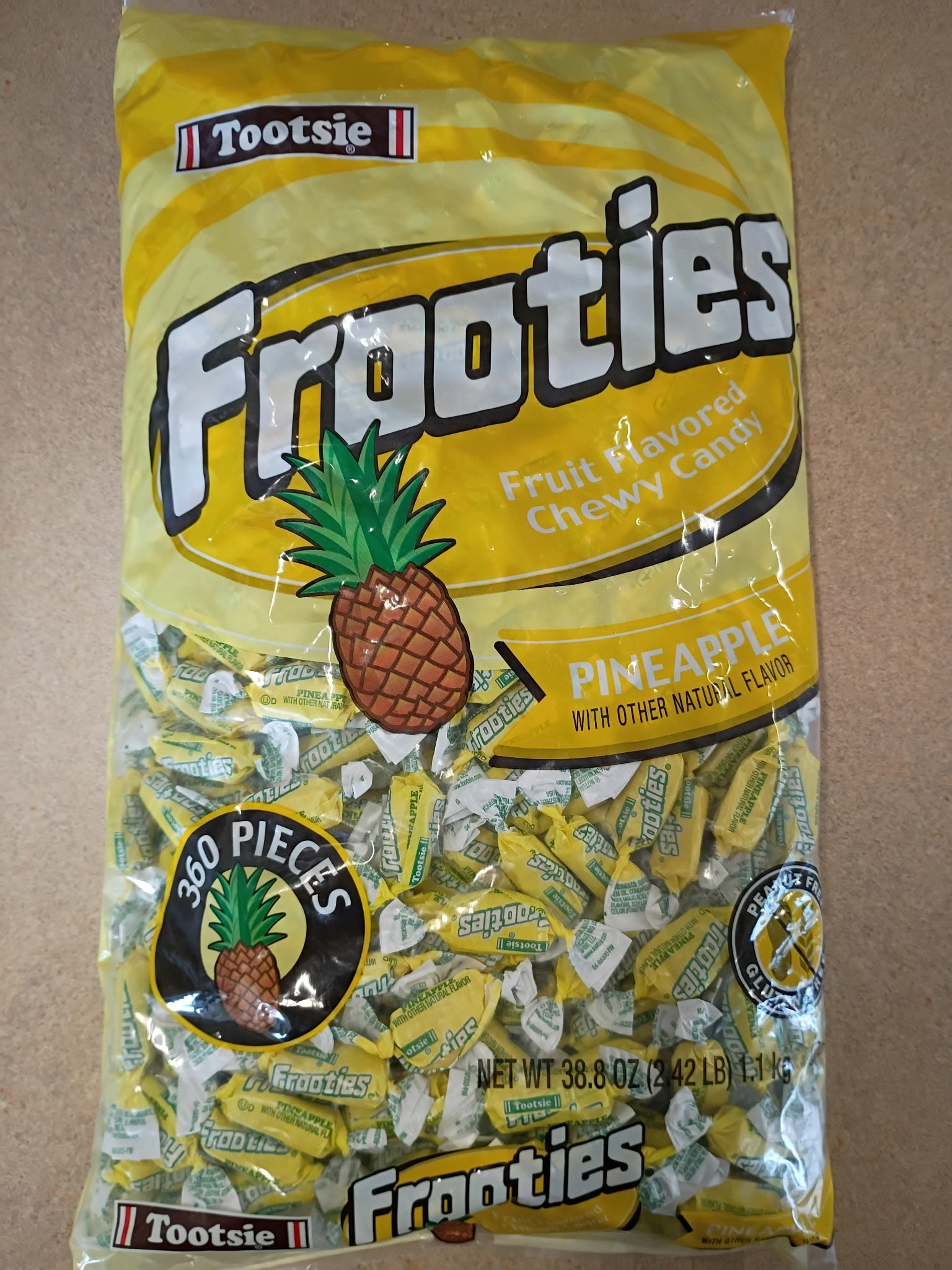 Tootsie Roll Frooties Pineapple - 38.8 oz Bag
