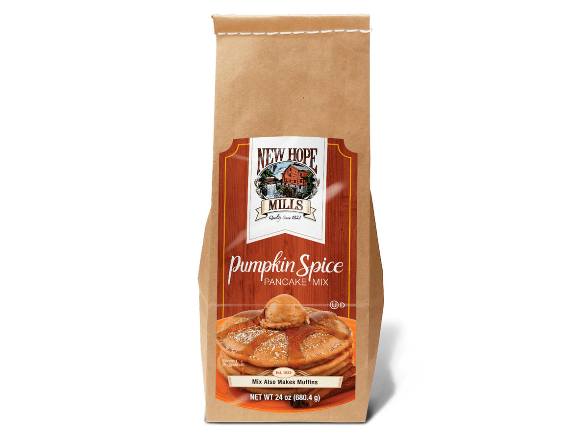 New Hope Mills Pumpkin Spice Pancake Mix – 24 oz Bag