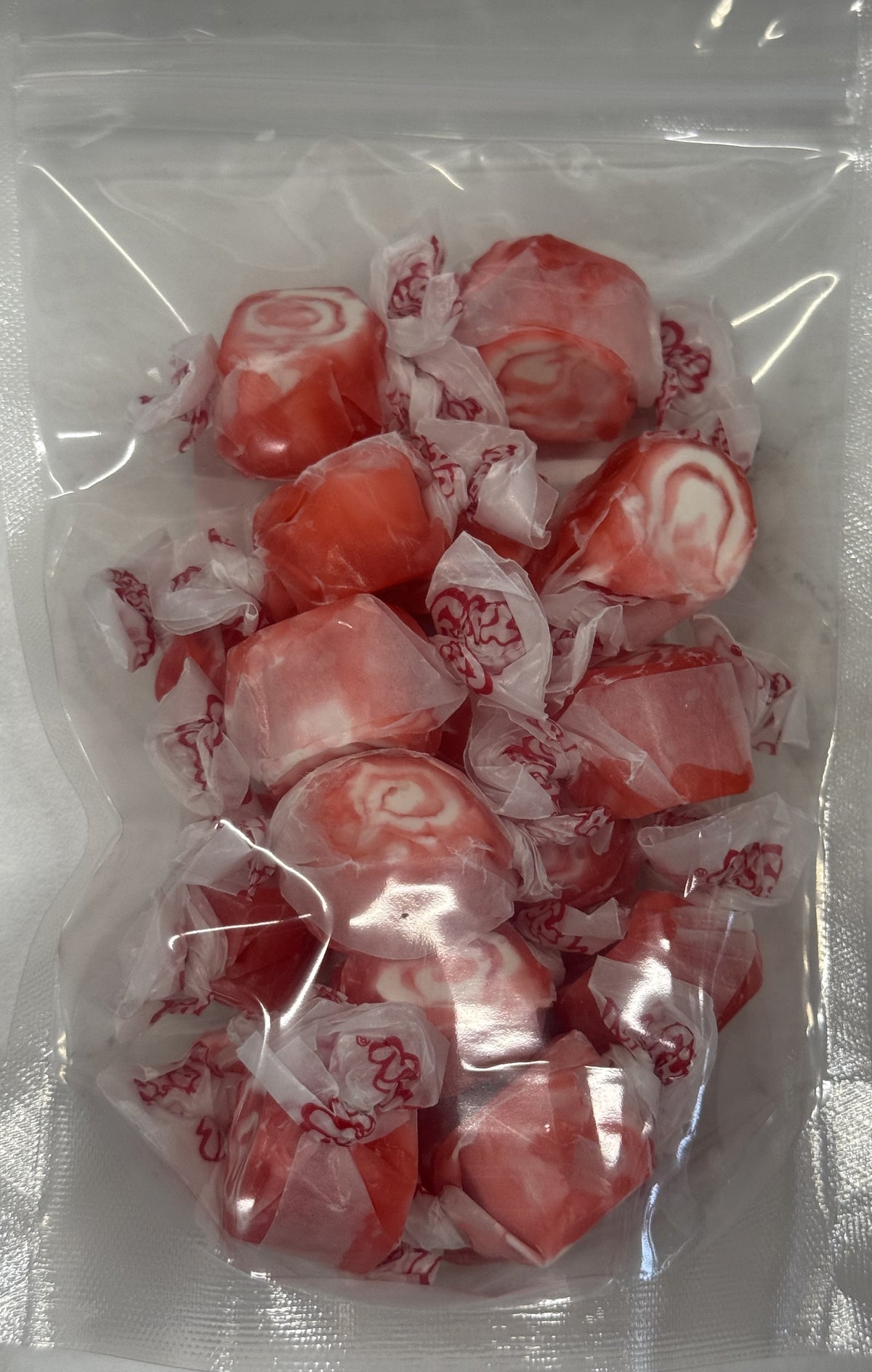 Red Licorice Swirls Salt Water Taffy 5 oz Bag