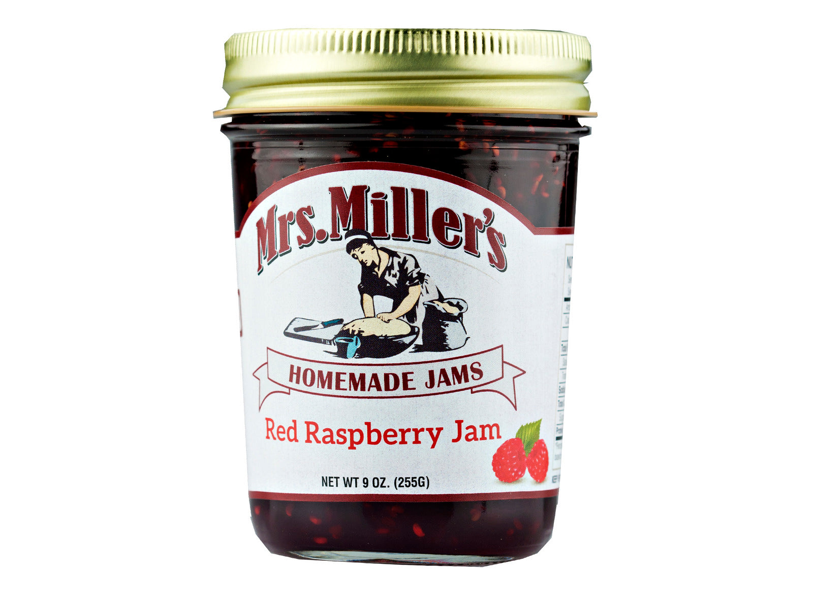 Mrs. Miller's Red Raspberry Jam 9 oz Jar