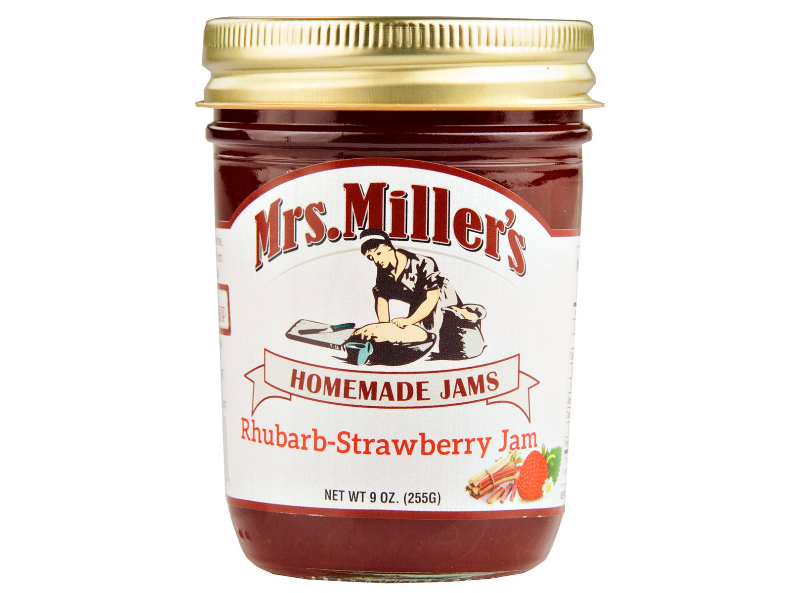 Mrs. Miller's Rhubarb-Strawberry Jam 9 oz Jar