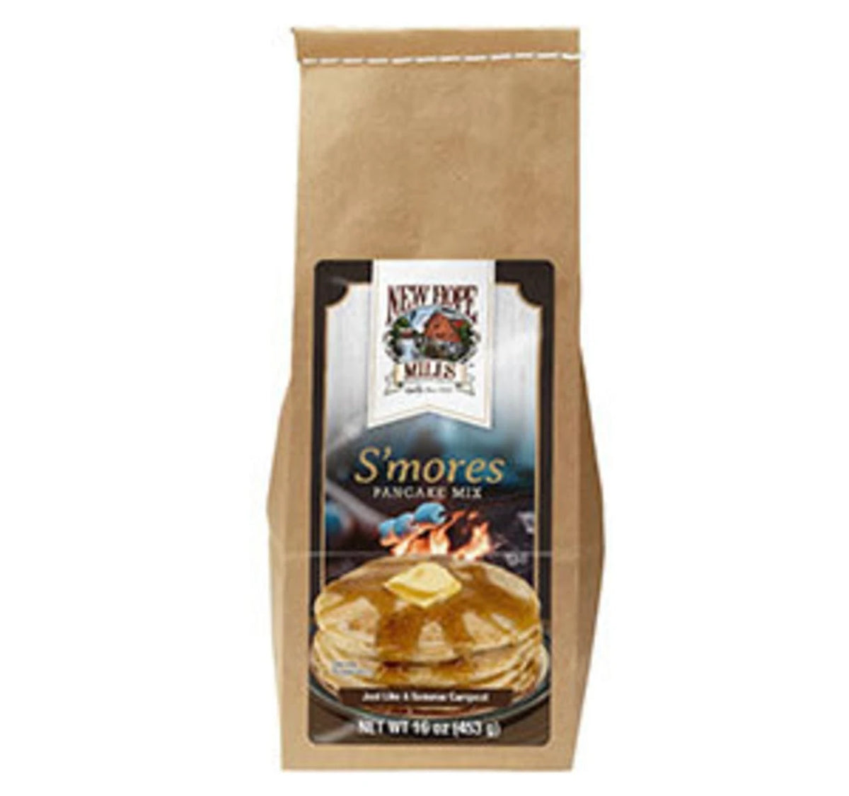 New Hope Mills S’mores Pancake Mix – 16 oz Bag