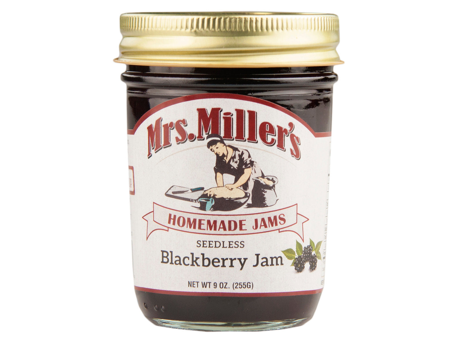 Mrs. Miller's Seedless Blackberry Jam 9 oz Jar