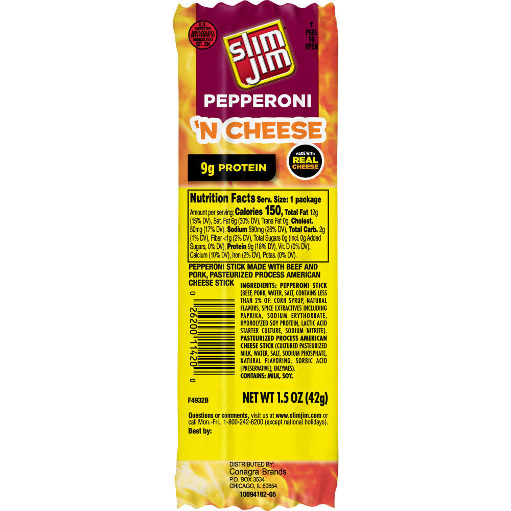 Slim Jim Pepperoni & Cheese
