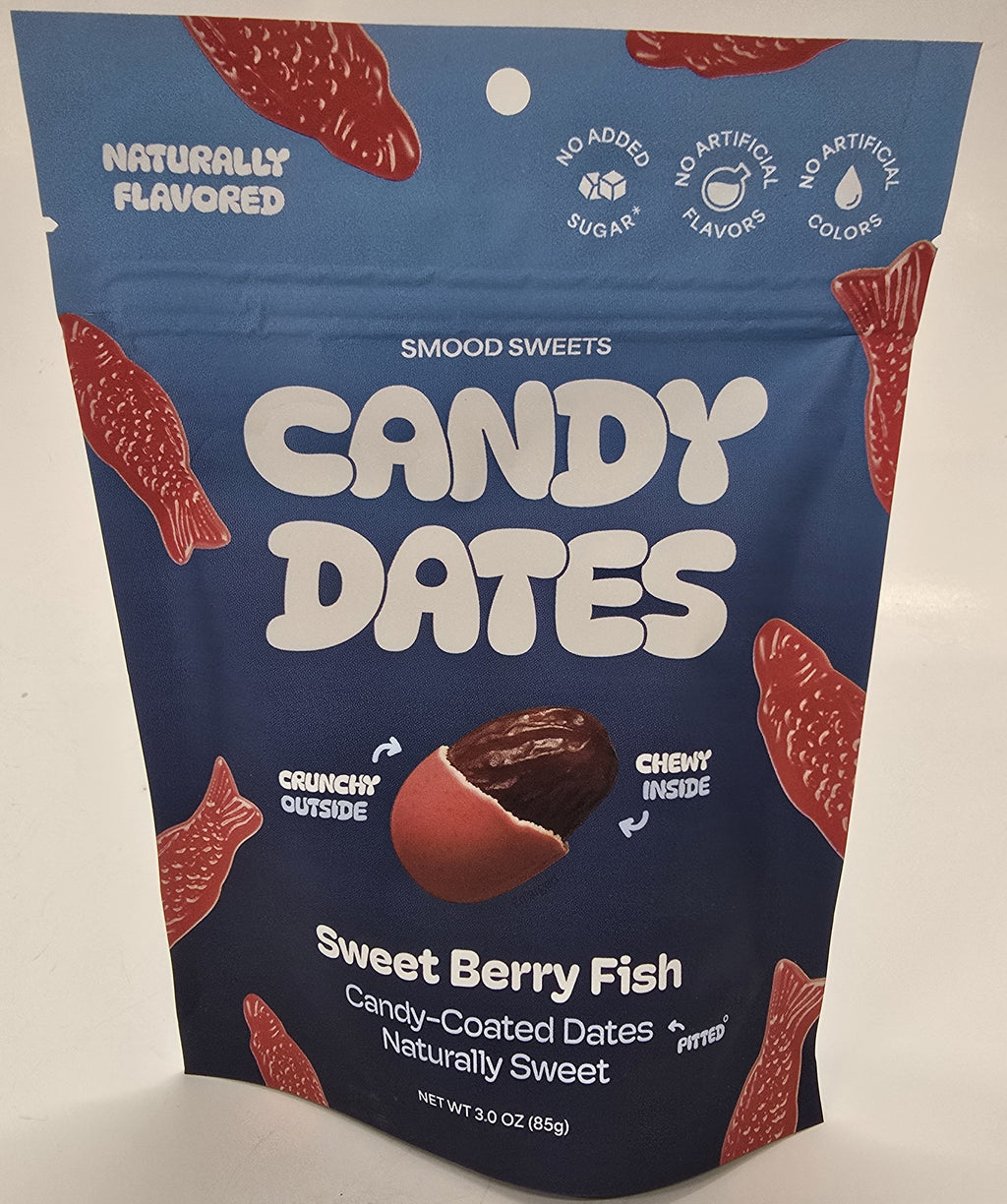 Smood Sweets Sweet Berry Fish Candy Dates 3 oz Peg Bag