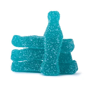 Clever Gummy Sour Blue Razz Bottles