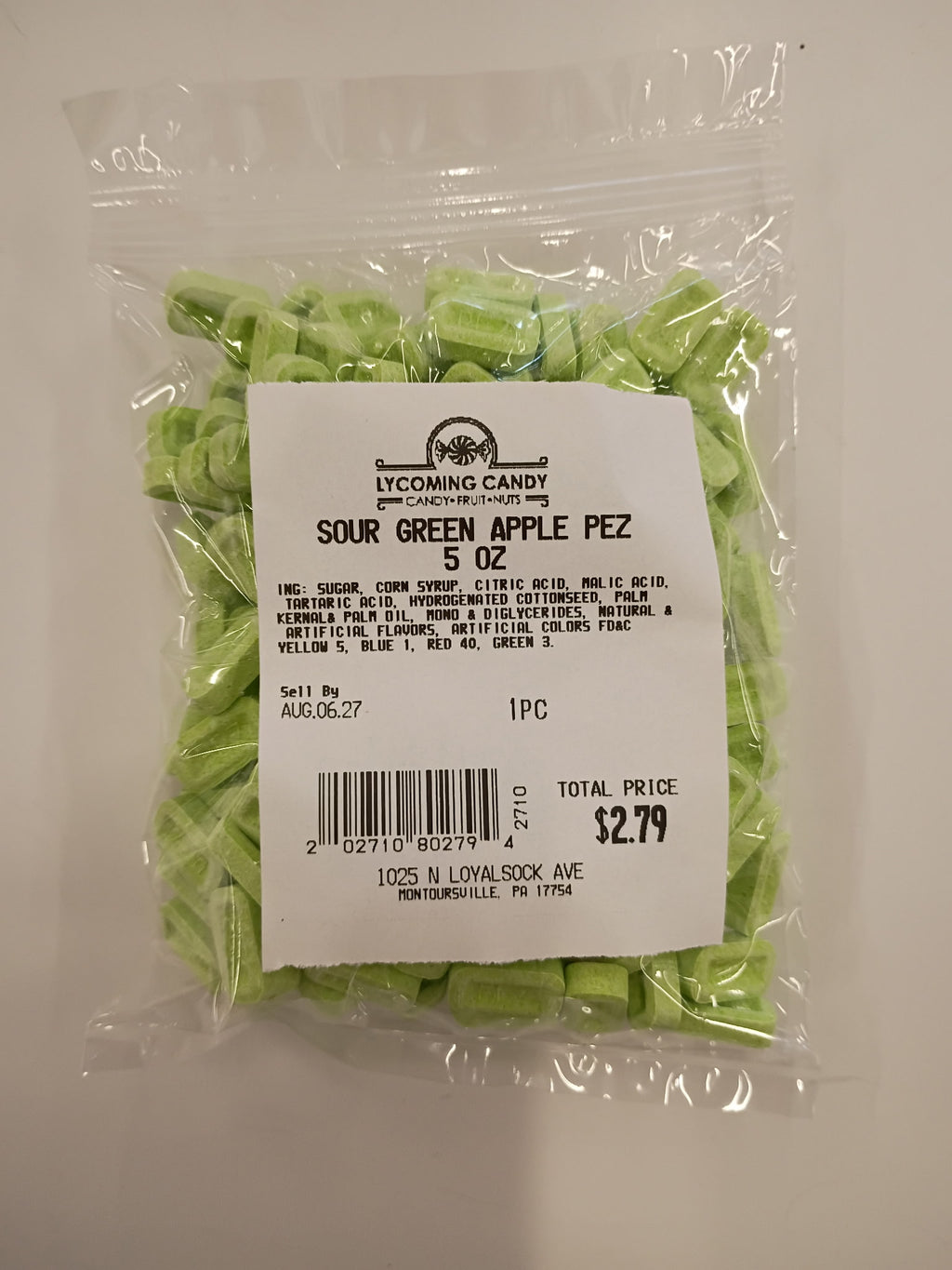 Sour Green Apple PEZ Candy