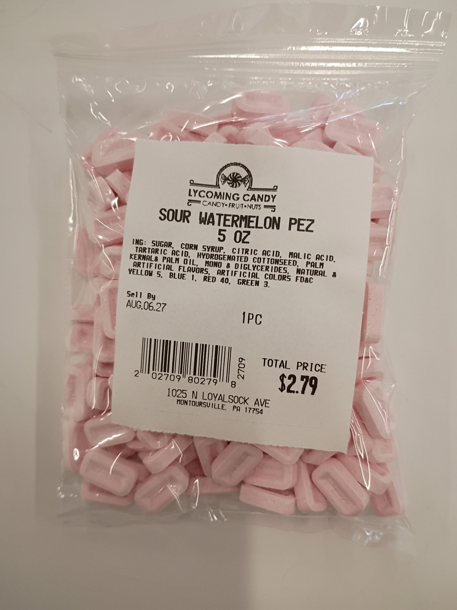 Sour Watermelon PEZ Candy