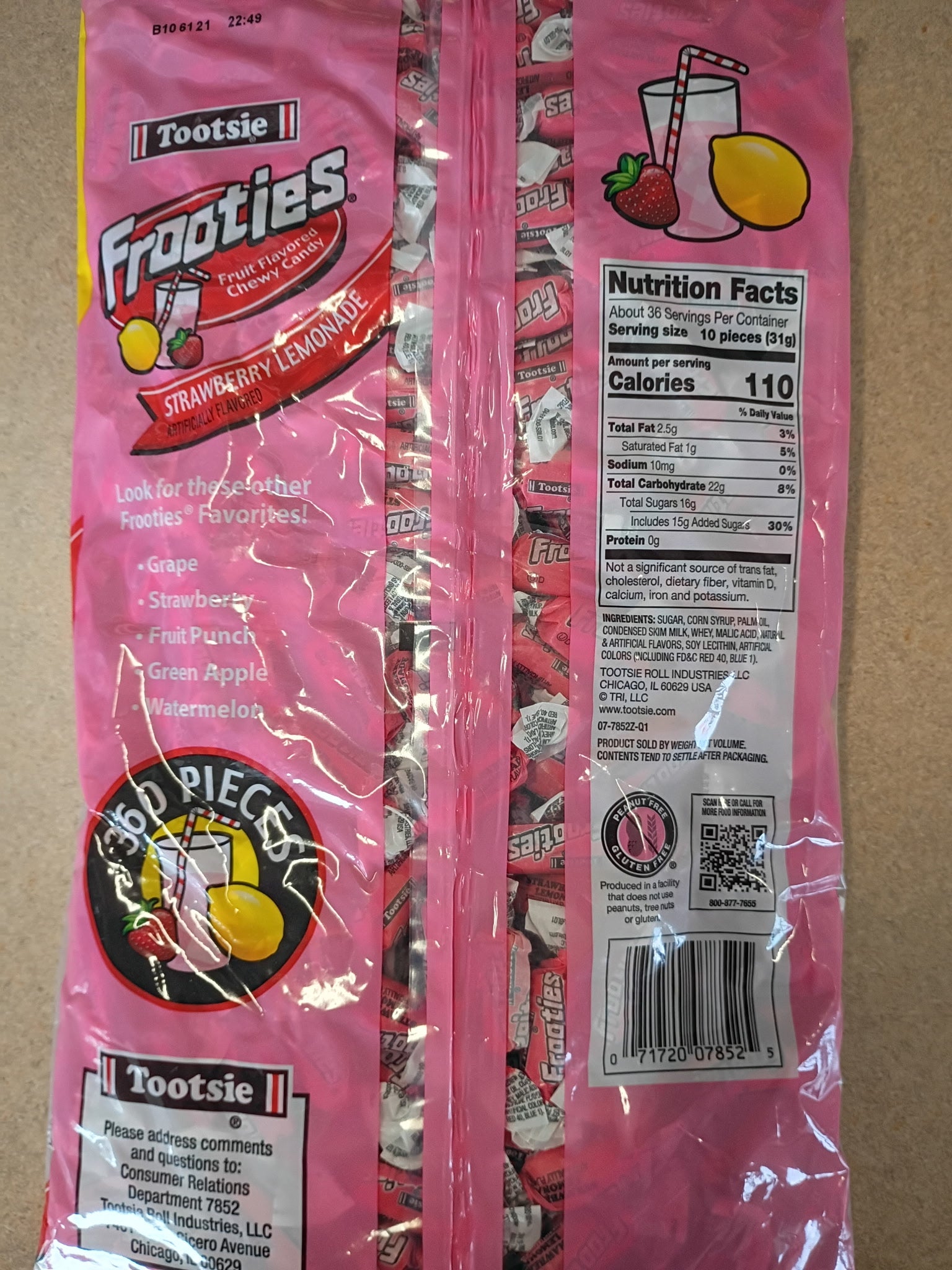 Tootsie Roll Frooties Strawberry Lemonade - 38.8 oz Bag