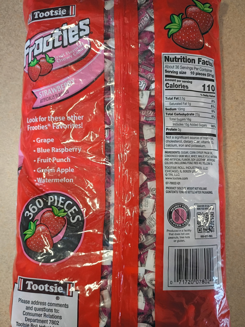 Tootsie Roll Frooties Strawberry - 38.8 oz Bag