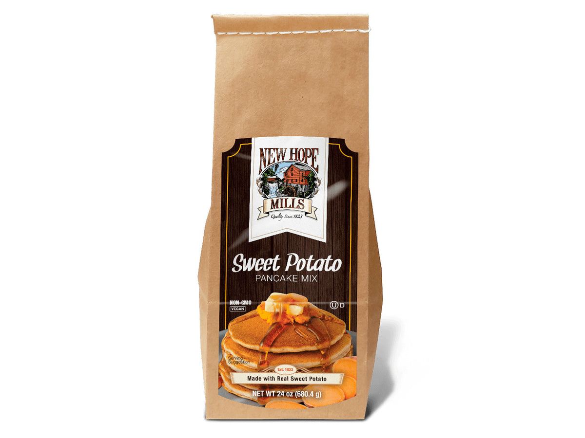 New Hope Mills Sweet Potato Pancake Mix – 24 oz Bag