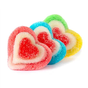 Clever Rainbow Triple Layer Hearts