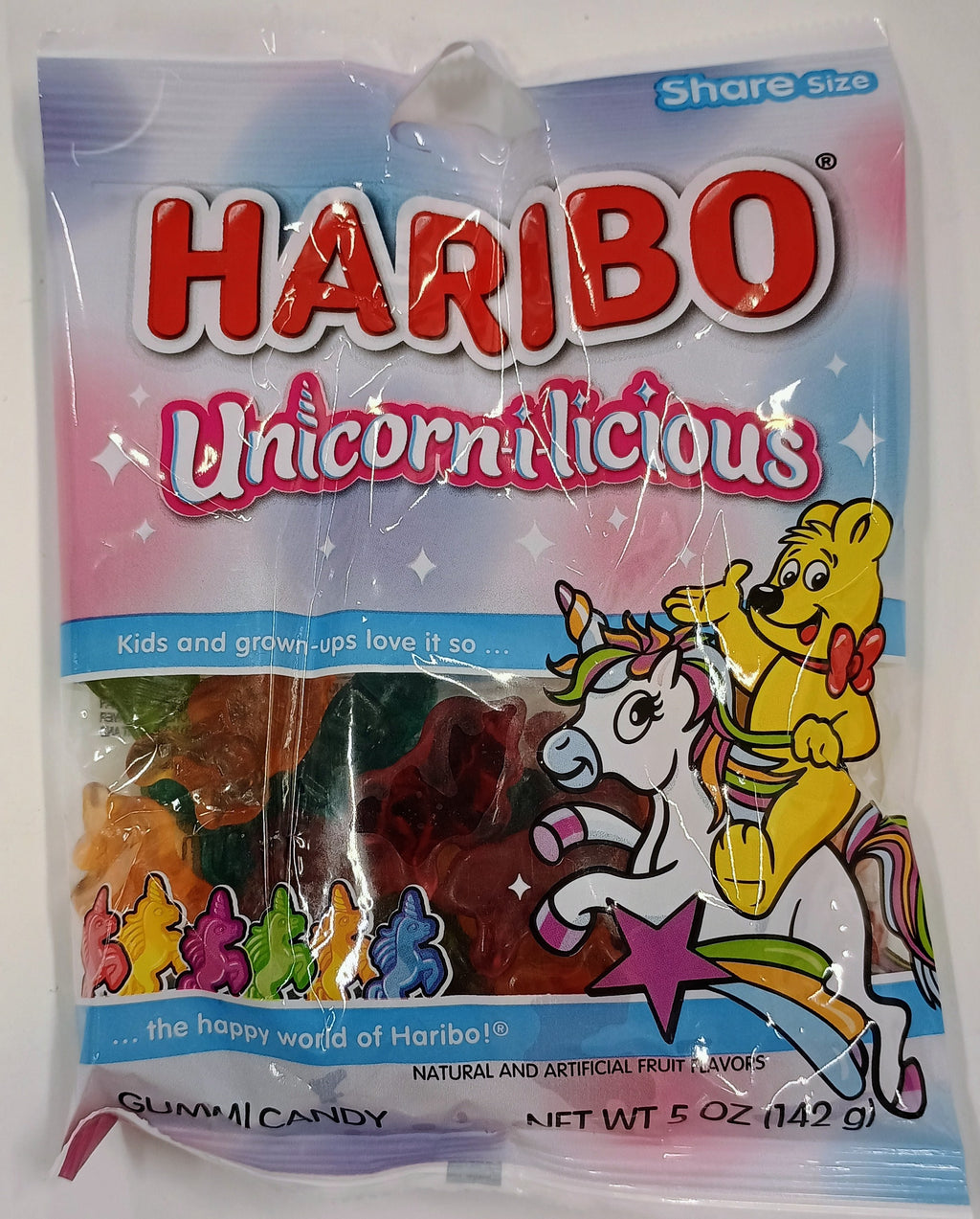 Haribo Unicornilious 5 oz Peg Bag