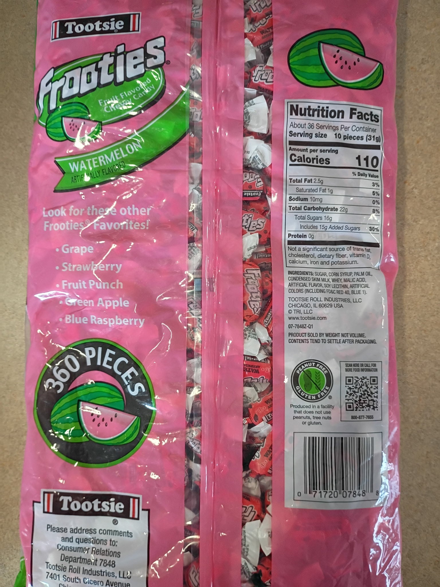 Tootsie Roll Frooties Watermelon - 38.8 oz Bag
