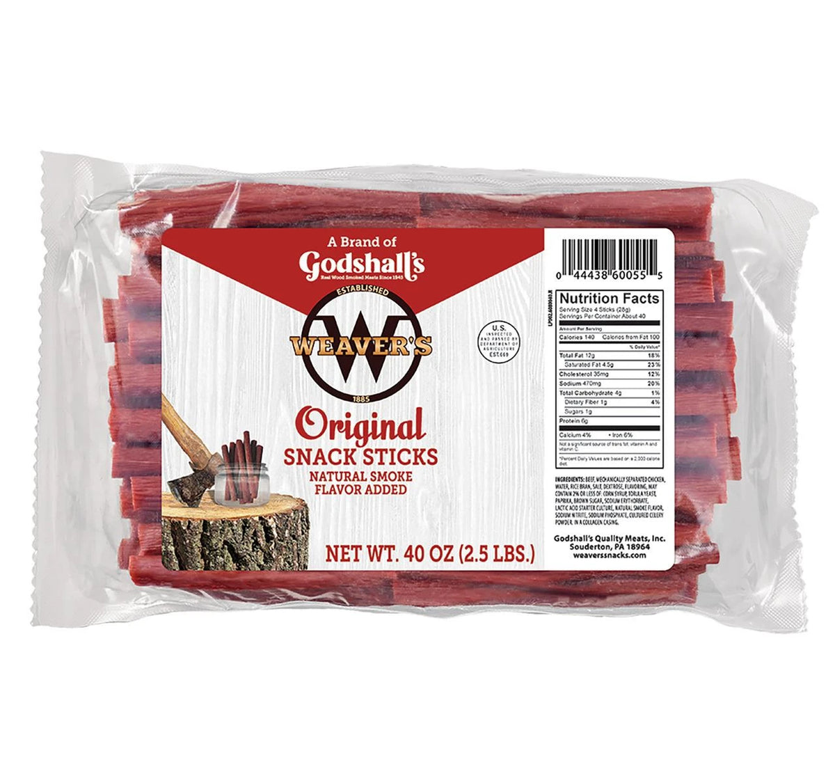 Weaver's Original Mini Snack Sticks 2.5lb Bag