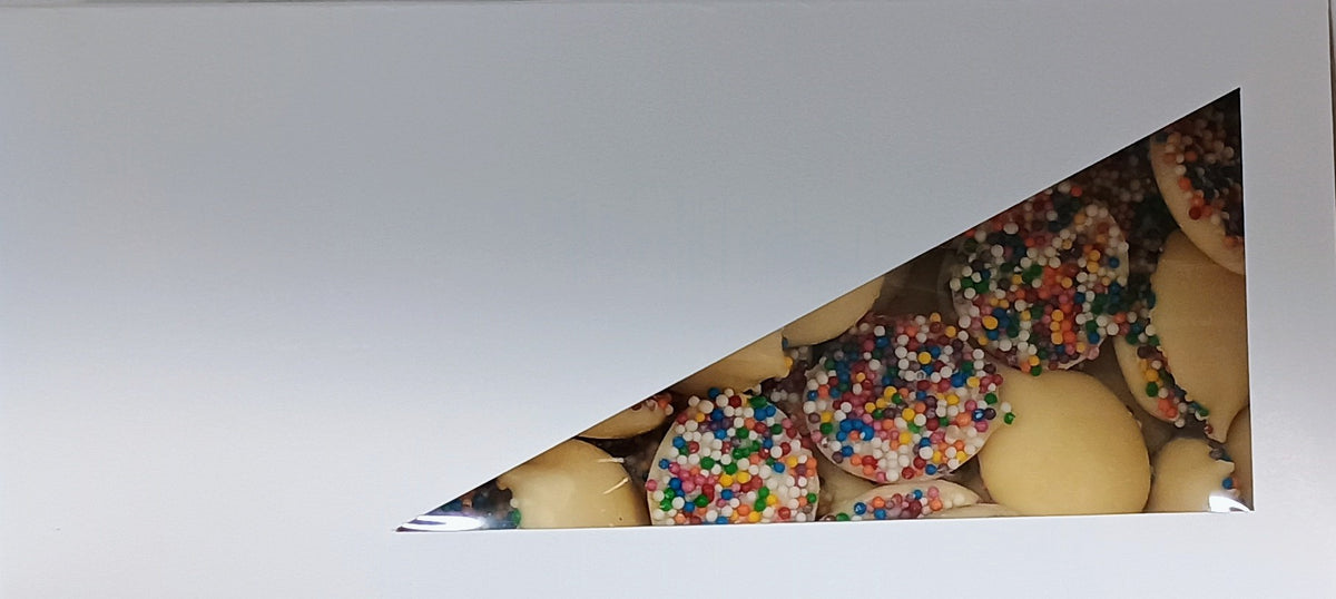 Asher White Chocolate Nonpareils 12 oz Gift Box