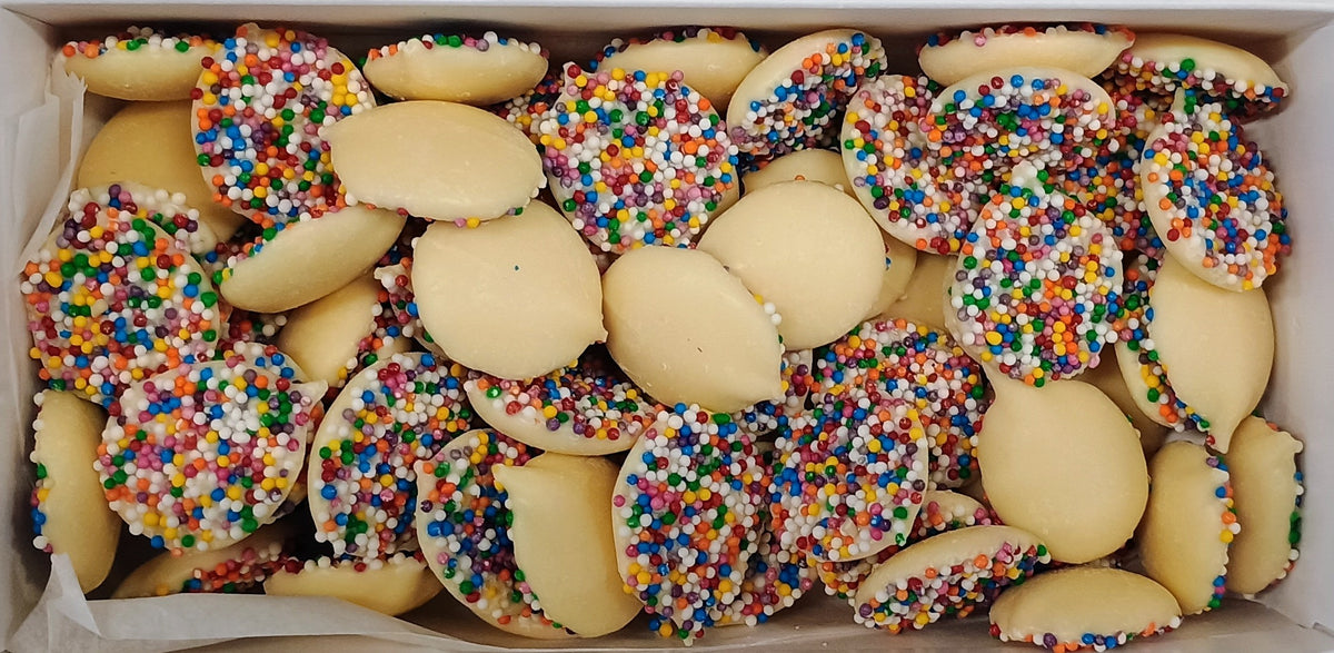 Asher White Chocolate Nonpareils 12 oz Gift Box