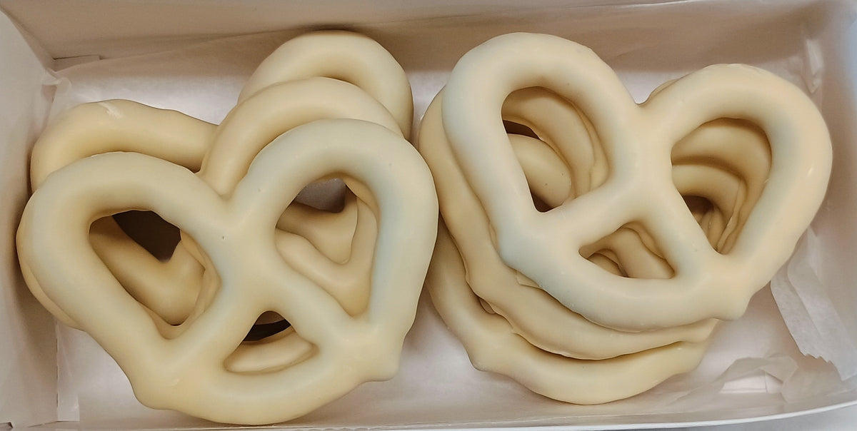 Asher White Chocolate Pretzels 8 Count Gift Box